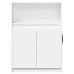vidaXL Buffet avec LED blanc 72x34x100 cm bois d'ingénierie