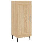 vidaXL Buffet Chêne sonoma 34 5x34x90 cm Bois d'ingénierie