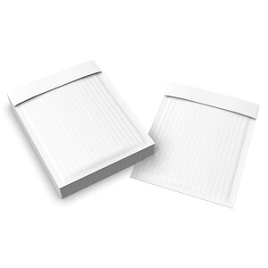 Lot de 50 pochette papier ondulé blanche 215x150 mm