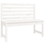 vidaXL Ensemble à manger de jardin 4 Pièces blanc bois massif de pin