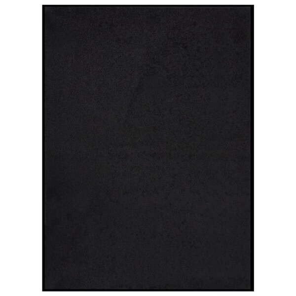 vidaXL Paillasson Noir 60x80 cm