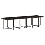 vidaXL Ensemble à manger de jardin et coussins 17 Pièces marron rotin