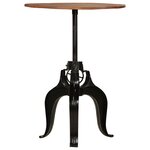 vidaXL Table de bar Bois de récupération massif 75x(76-110) cm