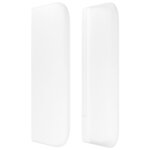 vidaXL Tête de lit avec oreilles Blanc 147x16x78/88 cm Similicuir