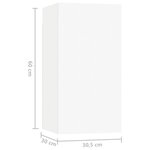 vidaXL Ensemble de meubles TV 8 Pièces Blanc Bois d'ingénierie