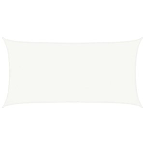 vidaXL Voile d'ombrage 160 g/m² Blanc 2 5x4 5 m PEHD