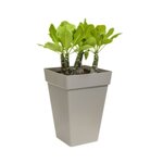 Loft Urban Bac à fleurs Carré Haut 37 - Blanc Ø 37 x 51 cm