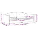 vidaXL Lit de repos jaune 80x200 cm velours