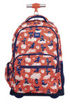 Sac à dos à roulettes 6 fermetures éclair (25 l) série spéciale Ninjutsu Rouge