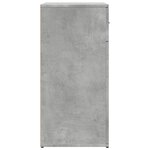 vidaXL Buffet gris béton 79x38x80 cm bois d'ingénierie