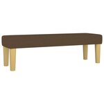 vidaXL Sommier à lattes de lit avec matelas Marron foncé 140x190 cm