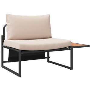 vidaXL Ensemble de canapé de jardin 2 Pièces Taupe Acier