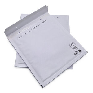 Lot de 100 pochettes ( enveloppes ) à bulles e/5 : 210 x 265 mm en kraft blanc