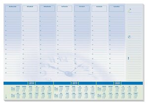 Sous-main bloc papier 30 Feuilles 'Time' 595 x 410 mm SIGEL