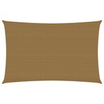 vidaXL Voile d'ombrage 160 g/m² Taupe 3x5 m PEHD