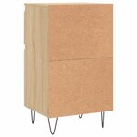 vidaXL Buffets 2 Pièces chêne sonoma 40x35x70 cm bois d'ingénierie