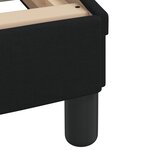 vidaXL Cadre de lit avec tête de lit Noir 80x200 cm Tissu
