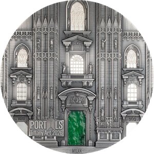 Monnaie MILAN AND PRAGUE Tiffany Art 1 Kg Kilo Argent 100$ Cook Islands 2026