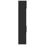 vidaXL Armoire de rangement mince noir 30x42 5x225cm bois d'ingénierie