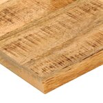 vidaXL Dessus de table 80x80x2 5 cm bord vif bois massif manguier brut