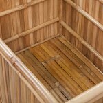 vidaXL Boîte de rangement 3 Pièces Bambou
