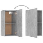 vidaXL Ensemble de meubles TV 5 Pièces Gris béton Bois d'ingénierie