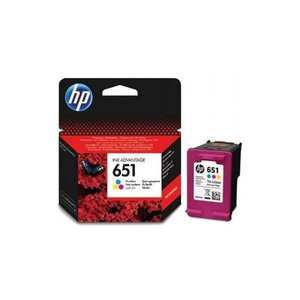 Pack 3 cartouches d'encre hp 651 (cyan magenta jaune)