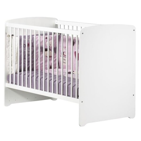 Lit bébé 120 x 60 - 3 positions - Blanc