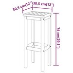 vidaXL Ensemble de bar de jardin 5 Pièces Bois d'acacia solide