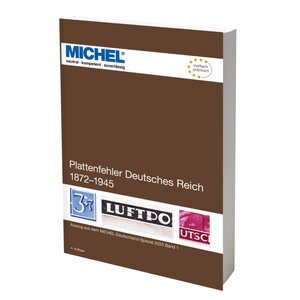 Catalogue de cotation Michel Erreurs de gravures timbres Deutsche Reich 1872-1945.