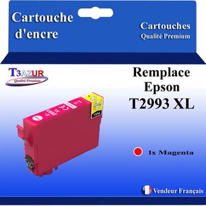 T3AZUR- Cartouche Compatible avec Epson 29XL 29 XL remplace Epson Expression Home XP-332 XP-335 XP-342 XP-345 XP-352 XP-355 Magenta