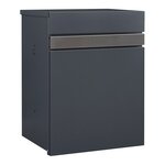 Boîte aux lettres avec panneau frontale acier galvanisé 58 x 44 x 35 cm( Anthracite 03_0006534