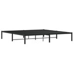 vidaXL Cadre de lit métal noir 193x203 cm