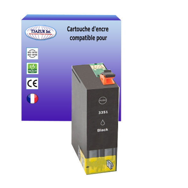 Cartouche Compatible pour Epson XP-7100, XP-830, XP-900 remplace Epson T3351 / T3331 (33XL) Noire - T3AZUR