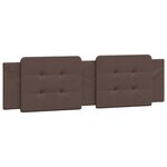 vidaXL Cadre de lit avec tête de lit marron 180x200 cm Similicuir