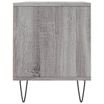 vidaXL Meuble TV sonoma gris 100x34 5x44 5 cm bois d'ingénierie