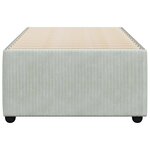 vidaXL Cadre de lit Gris clair 90x200 cm Velours