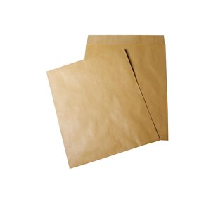 Boîte de 100 pochettes radio kraft brun 375x450 90 g/m² gommées gpv