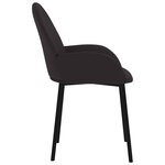 vidaXL Chaises à manger lot de 2 noir similicuir
