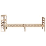 vidaXL Cadre de lit sans matelas 90x190 cm bois de pin massif