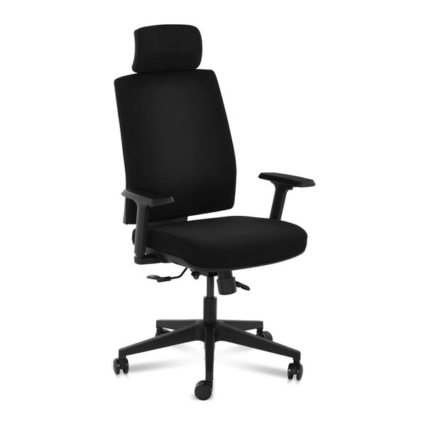 Fauteuil chaise siège de bureau avec appui-tête charge maximale 200 kg noir 14_0000882