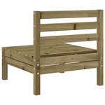 vidaXL Canapés de jardin sans accoudoirs 2 Pièces bois pin imprégné