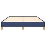 vidaXL Cadre de lit Bleu 160x200 cm Tissu