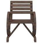 vidaXL Chaises de jardin lot de 4 Bois de sapin massif