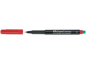 Marqueur permanent MULTIMARK, 513 F, rouge FABER-CASTELL