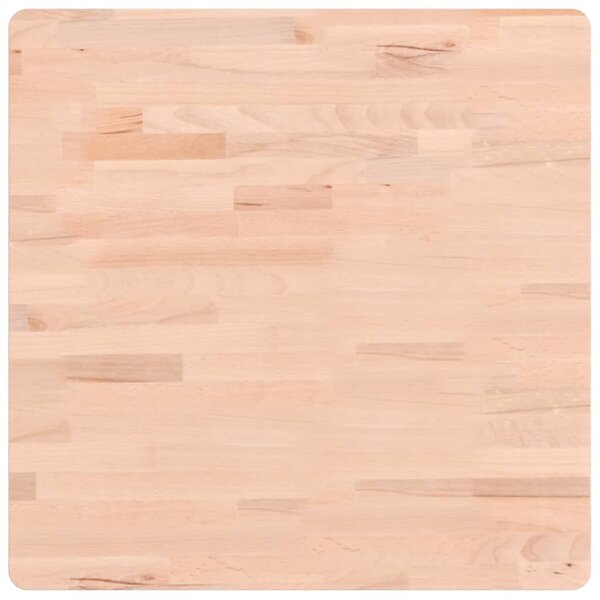 vidaXL Dessus de table 60x60x2 5 cm carré bois massif de hêtre