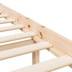 vidaXL Lit pour personne âgée 140x200 cm bois massif de pin