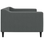 vidaXL Lit de jour gris foncé 90x200 cm tissu