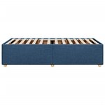 vidaXL Cadre de lit Bleu 90x190 cm Tissu