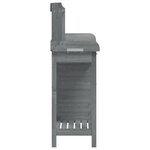 vidaXL Table de rempotage avec armoire gris bois massif de sapin